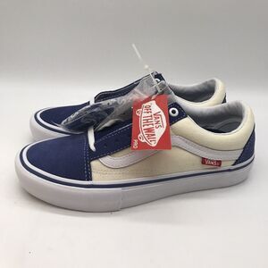 NEW Vans Old Skool Pro Sty Navy/Classic White Men's 7M Skateboarding Casual Shoe